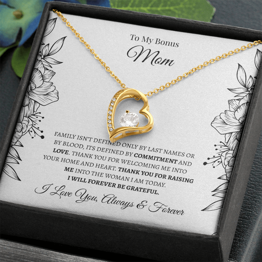 To My Bonus Mom | Forever Love Necklace