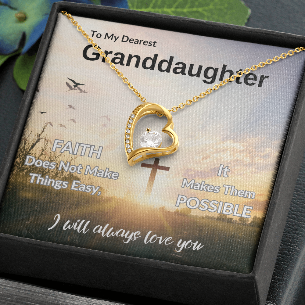 To My Dearest Granddaughter | Forever Love Necklace