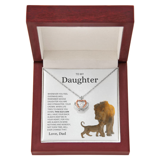 To My Daughter | Crown Pendant Necklace
