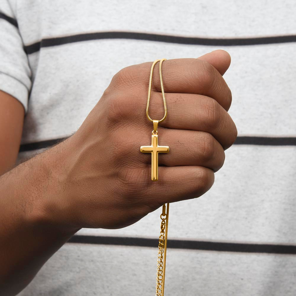 To My Grandson | Artisan Cross Necklace